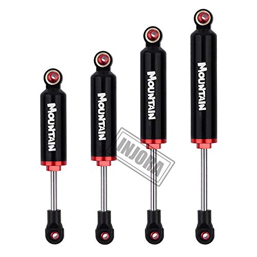 Injora Internal Spring Damper Shocks For 1/10 Rc Crawler Axial Scx10 90046 Trx-4 Mst Redcat,4Pcs (100Mm, Black) #TOP1