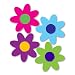 Magnet America Set of 4 Bright Flower Pack