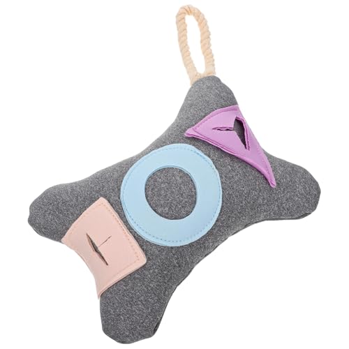 HOMOBABE スナッフルマット ために きしむ 犬の 相互の作用 子犬のおもちゃ 大きい インタラクティブな犬のおもちゃ 骨 子犬強化おもちゃ 犬の鳴くおもちゃ コットン Grey
