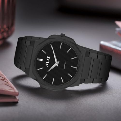Image of ALIX AL2913 Men's Waterproof Multifunctional Stainless Steel Strap Quartz Analog Watch
