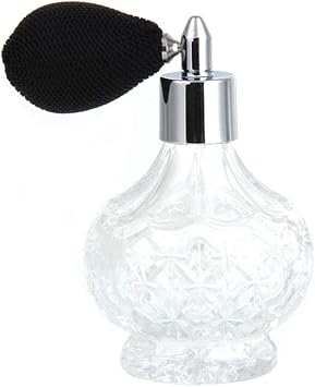 100ml واضح كريستال خمر نمط زجاجة عطر طويلة/قصيرة رذاذ شرابات مضخة البخاخة زجاجات زجاجية قابلة لإعادة التعبئة سيدة ماكياج أداة (أسود قصير)