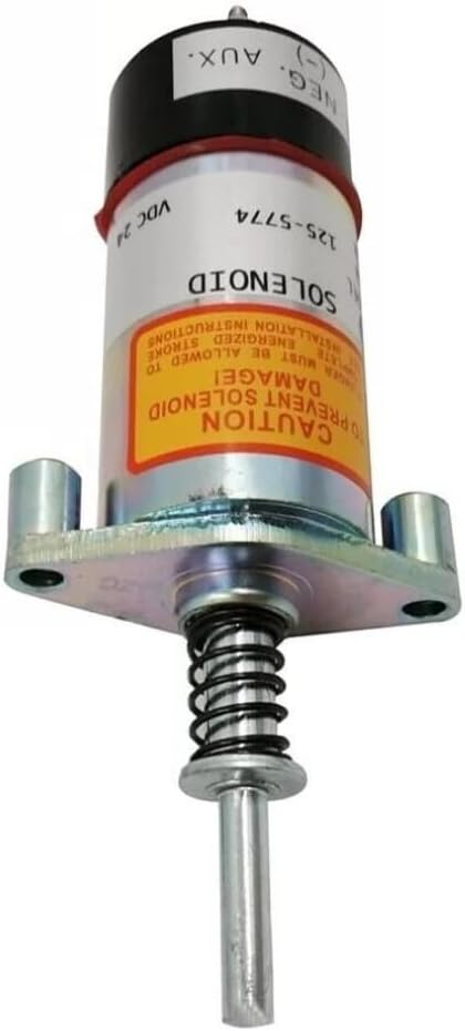 Fuel Shut-Off Valve Solenoid Valve, Compatible with Caterpillar 3406B, 1255774, 12V, Replacement Part