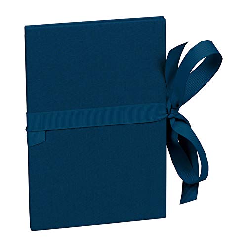Semikolon 353232 Leporello Grande A5 15 x 21 cm - 14 Fotos 13 x 18 cm - Ziehharmonika-Fotobuch - marine blau