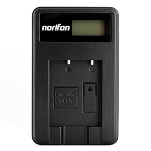 Norifon EN-EL19 LCD USB Charger for Nikon Coolpix S33, S7000, S6900, S2800, S100, S3100, S4100, S4300, S5200, S6500 Camera and More