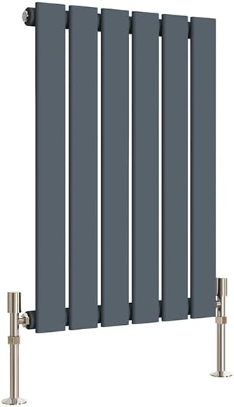 Anthracite Radiators Horizontal Small Rad Single Flat Panel Central Heating Radiators 600 * 408mm