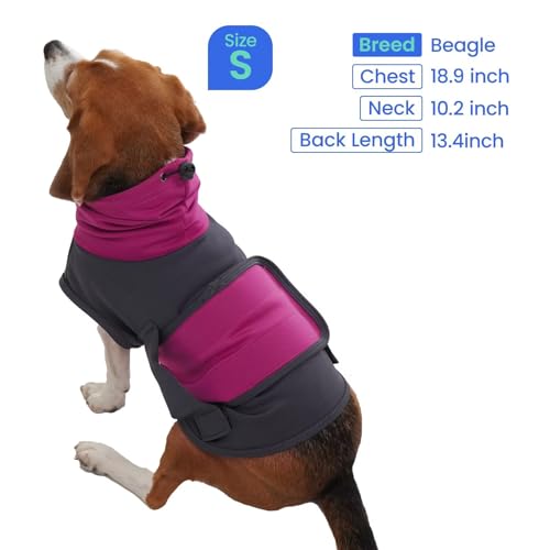 Image of MIGOHI Dog Anxiety Vest, Dogs Calming Vests,Anxiety Jacket for Small Dogs Boys and Girls,Feel Anxious and Stress,Noise Protection,Fireworks,Separation,Travel,Noise,Storms,Vet Visits,XS,Purple