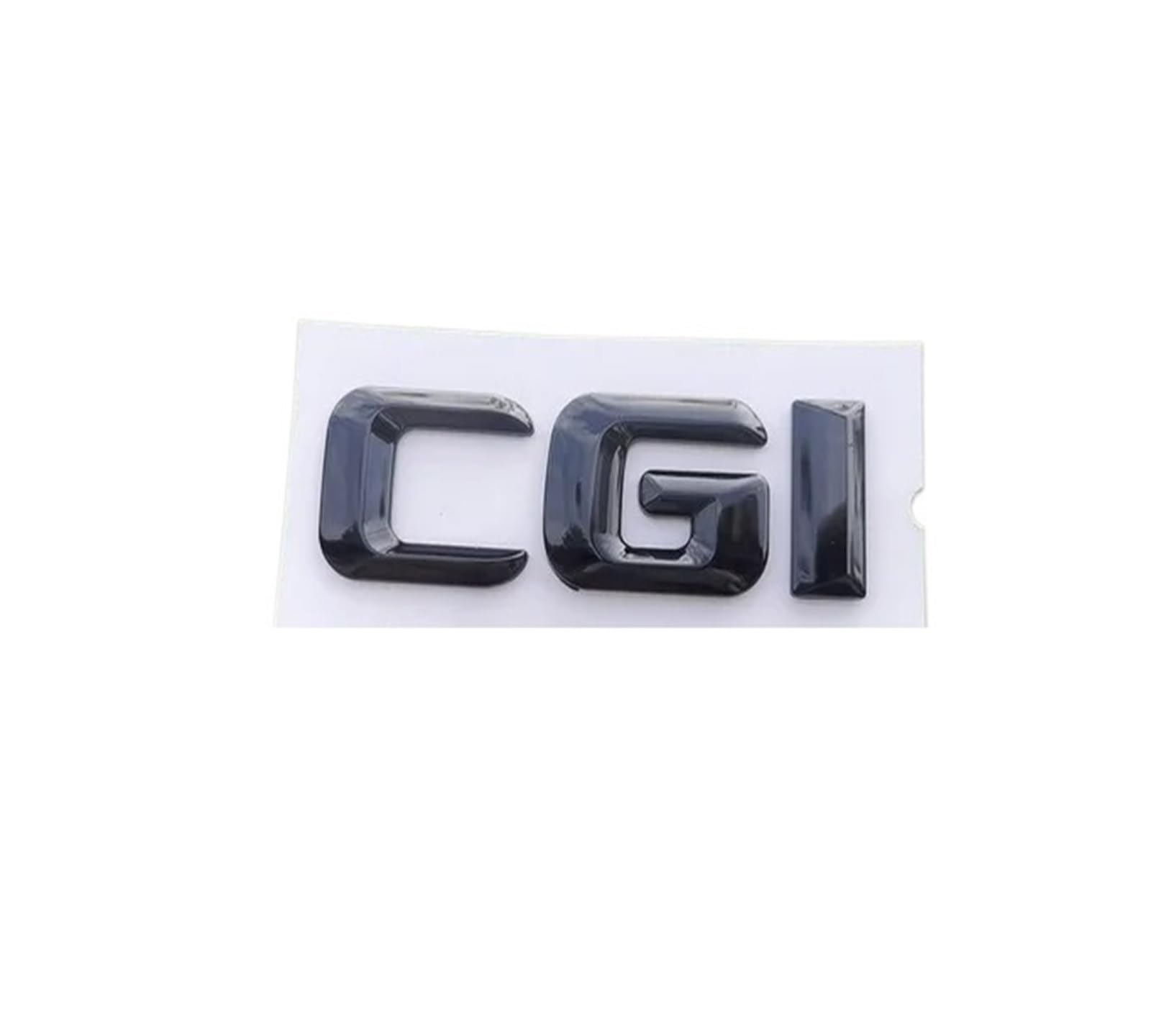 OVARIA ABS Black Chrome 3d Letters For Car Trunk Badge Fit For Mercedes Benz C200 C320 C220 W204 W205 W206 Letters Emblem Sticker Accessories(CGI Glossy BlackFX0)