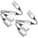 Extension USB efficace : convertit un port USB en deux. Prend en charge le transfert de données haut débit jusqu'à 480 Mbps et la puissance de sortie jusqu'à 1,5 A.