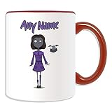 UNIGIFT Mug personnalisable avec inscription « Zombie Woman » (couleur carrée) – Message unique – Épidémie maléfique Undead Walking Dead Vaudou sanglante Apocalypse fantôme mouche