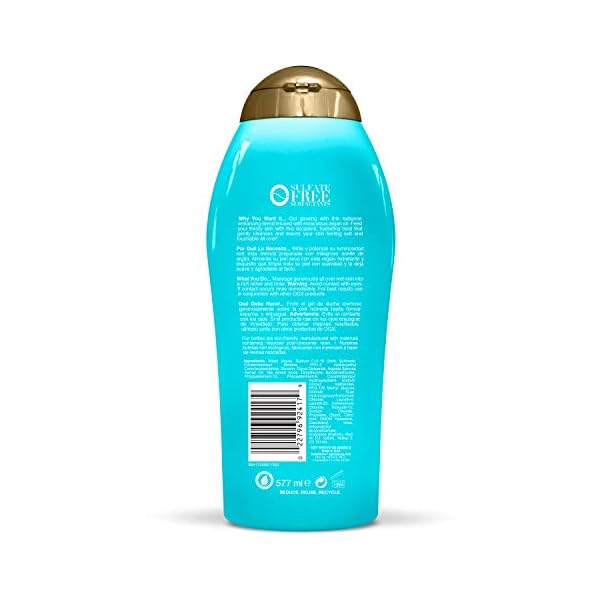 OGX-Radiant-Glow-Argan-Oil-of-Morocco-Extra-Hydrating-Body-Wash-for-Dry-Skin-Moisturizing-Gel-Body-Cleanser-for-Silky-Soft-Skin-Paraben-Free-Sulfate-Free-Surfactants-195-fl-oz OGX Radiant Glow + Argan Oil of Morocco Extra Hydrating Body Wash for Dry Skin, Moisturizing Gel Body Cleanser for Silky Soft Skin, Paraben-Free, Sulfate-Free Surfactants, 19.5 fl oz
