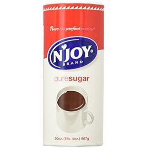 N’joy 90585 Sugar, 20 Oz Canister Dispenser, Red