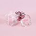Lunaura Baby Keepsake - Set of 12 "Girl" Glass Baby Stroller Scented Candle - Pink