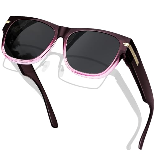 Image of KANASTAL Over Glasses Sunglasses Square Fit Over Polarized Sunglasses UV400