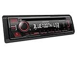 1 DIN Autoradio 4 x 50 Watt (MOS FET), Android kompatibel, iPod / iPhone kompatibel, UKW/MW-Tuner, 24 Senderspeicher, RDS, Best Stations Memory (BSM), Verkehrsinformationen, 1 Preout (rear / Sub), Subwoofer Levelcontrol, mit CD Laufwerk, abnehmbare Front, Rote Tastenbeleuchtung