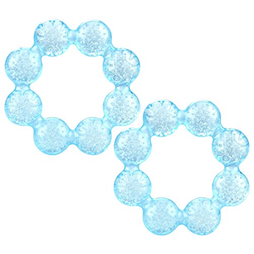 Image of Nuby IcyBite Soother Ring Teether, 2 Count (Blue)