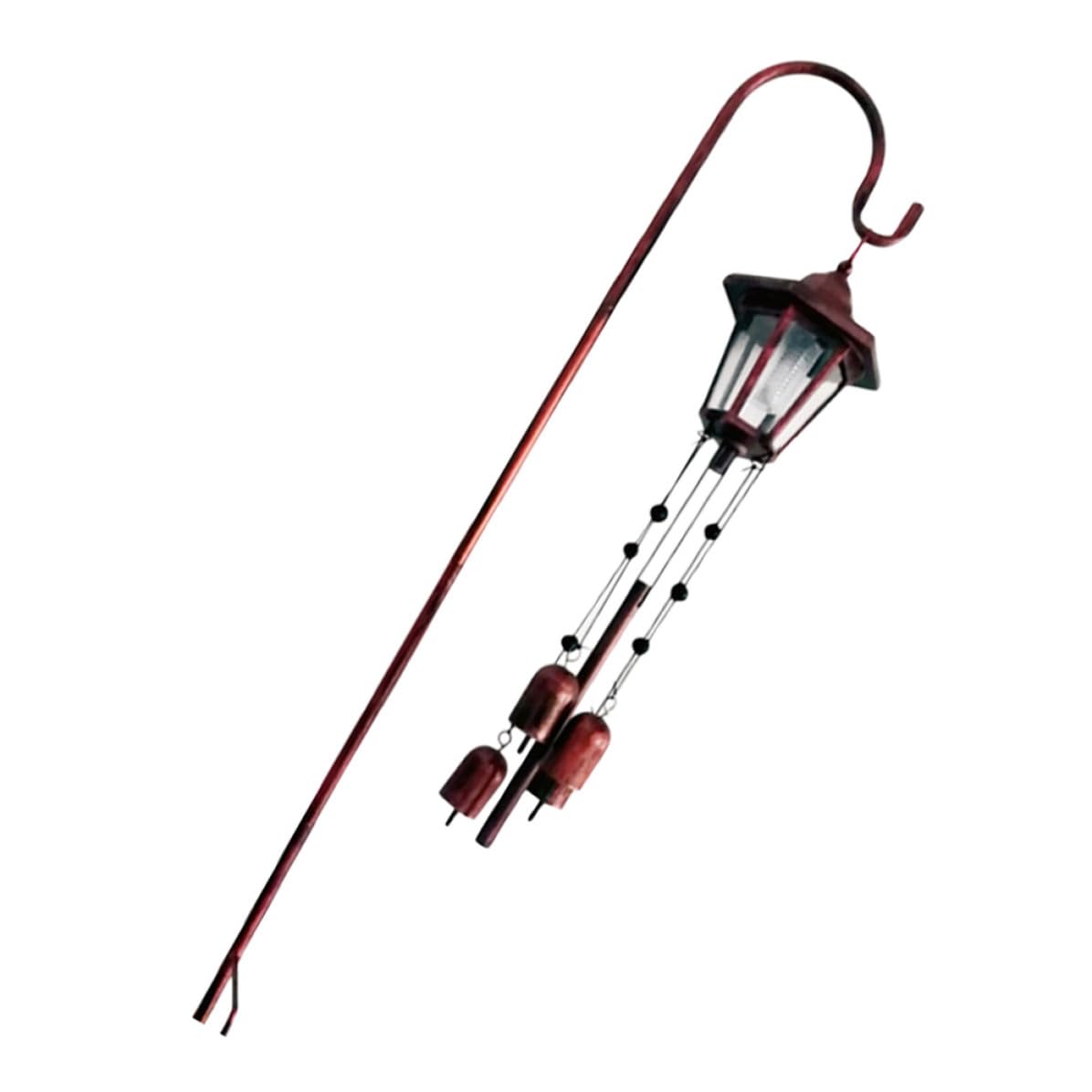Toddmomy Campanelli a Vento Solari da Giardino Funzione di Illuminazione Notturna e Struttura in Ferro, Decorazione Originale e Retrò per Patio e Cortile