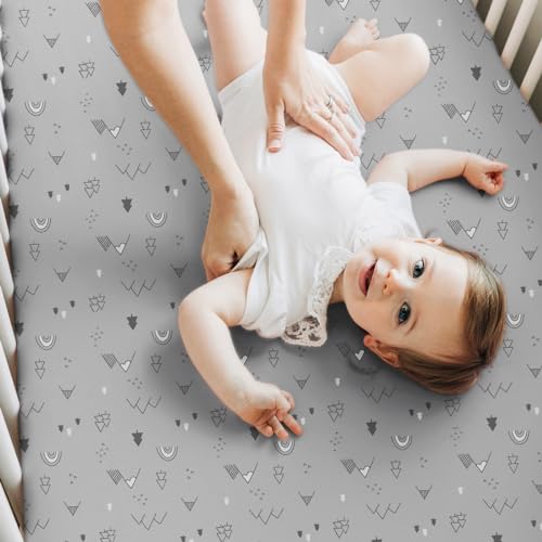Keababies 2-Pack Crib Sheets For Boys,Girls - Viscose Derived From Bamboo Fitted Crib Sheet, Organic Baby Crib Sheets, Crib Mattress Sheet,Toddler Bed Sheets,Baby Sheets thumb #8