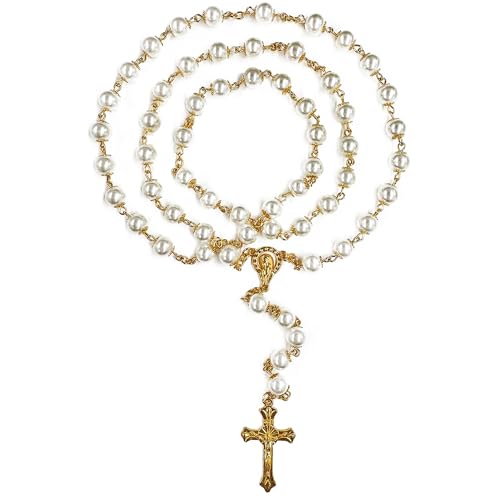 first communion rosarys for girls and boys rosarybeads catholic for men women rosary necklace as gifts for mother grandmother elders
