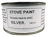 Fascinating Finishes Ltd 1 x 150ml Silver Heat Resistant Stove & Engine Exhaust Paint 650C