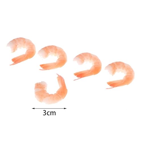 5 peças de simulação de camarão modelo de camarão de alta imitação para tiro de camarão, adereços pa