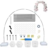 Sythrix Reusable Balloon Arch Kit, Balloon Arch-85PCS Adjustable Stand Kit 10.5ft with Water Fillable Base Fibre Pole Tape Clips, for Christmas Weddings Birthdays Party Supplies Halloween - Image 1
