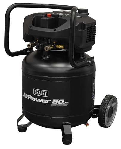 Image of Sealey 50L Oil Free Belt Drive Vertical Compressor 2hp - SAC50V