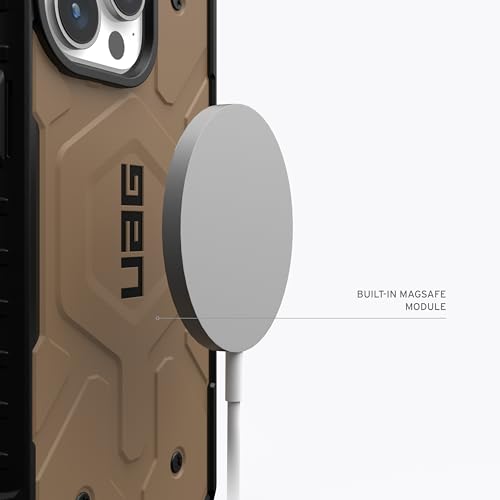 Image of URBAN ARMOR GEAR UAG [Updated Ver] Compatible with iPhone 15 Pro Max Case 6.7 inch Pathfinder Dark Earth Built-in Magnet Compatible with MagSafe Charging Rugged Military Grade Dropproof Protective Cover