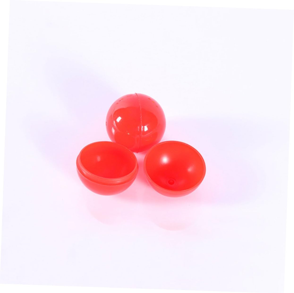 TOYANDONA 100pcs Red Openable PVC Lottery Balls for Party Raffle Drawings Lightweight Game Props for Entertainment Annual Meetings and Recreational Activities
