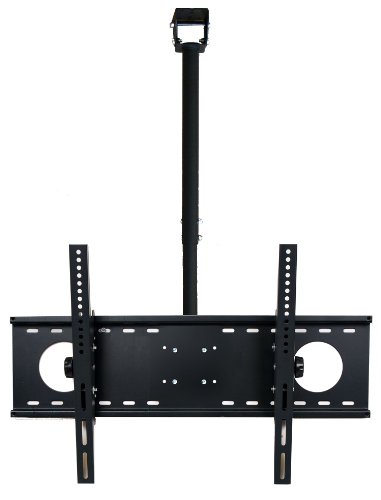 VideoSecu LCD Plasma Flat Panel TV Ceiling Mount Bracket for Most 37-60" Plasma TV Flat Panel Displays, Some up to 75" LED TV with VESA 200x200 400x400 600x400 680x460mm MPC53B 1S5