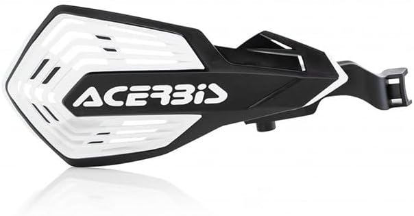 Acerbis K-Future Handguards Compatible with GasGas, Husqvarna, KTM, SHERCO – Black/White