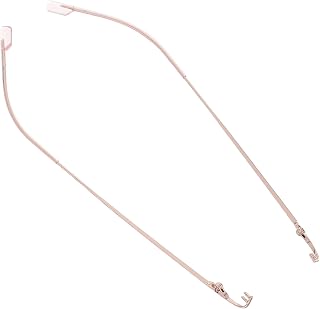 Eyeglass Temple Replacement Tips for Rimless Eyeglasses, Ergonomic Design and Slip-Resistant Stainless Steel Temple Sleeves, Easy to Install Spare Accessories for Office and Study