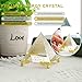H&D HYALINE & DORA 60MM Crystal Pyramid Prism Paperweight Positive Energy Ornament Glass Egyptian Pyramid with Egyptian Gold Character for Home Decoration/Gift/Collection