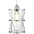 SHENGQINGTOP Modern Cylindrical Pendant Light with Clear Glass, Brushed Nickel Hanging Light, Transitional Metal Pendant Lighting Fixture for Kitchen Island Sink Dining Room Bar
