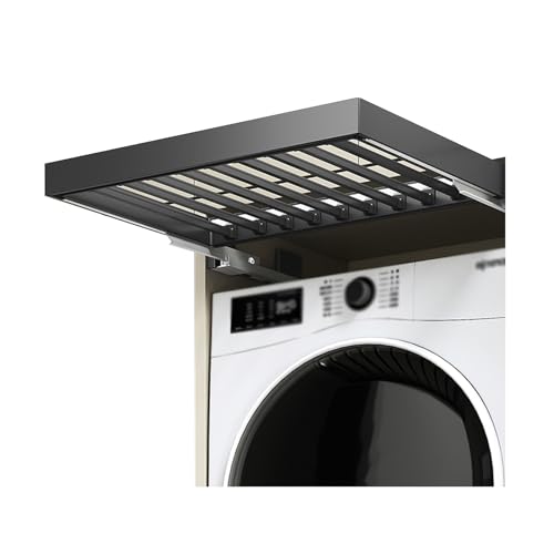 Tendedero retráctil, diseño que ahorra espacio para pequeñas zonas de lavandería, compacto y ampliable, ideal para apartamentos y espacios limitados