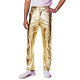 Style : années 70, discothèque, métallique, brillant, clubwear, hip hop, skinny, convient pour le carnaval