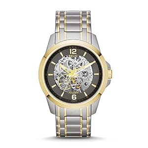 Fossil Relic By Fossil Damon Silver And Gold Two-Tone Automatic