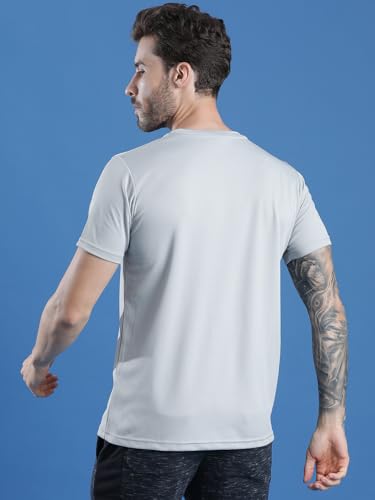 Image of EPPE Men's Round Collar T-Shirt | Regular & Dry Fit Summer Stylish Casual Tee | Polyester Half Sleeve T-Shirts for Men.