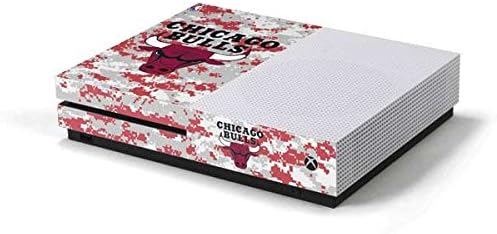 Skinit Decal Gaming Skin for Xbox One S Console - Officially Licensed NBA Chicago Bulls Digi Camo Design