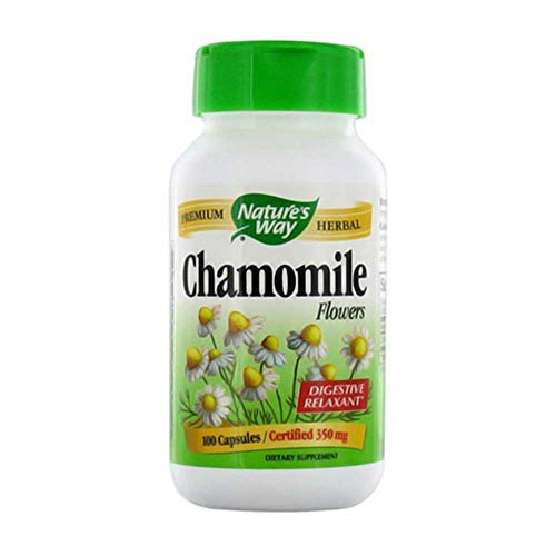 Nature's Way Chamomile, 350 Milligram, 100 Capsules