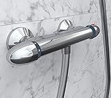 LIEFERUMFANG: 1 x Duscharmatur für Standard Brauseschlauch (Ø 1,9 cm), 1 x Montageset inkl. S-Anschluss (45 mm) und Abdeckkappen