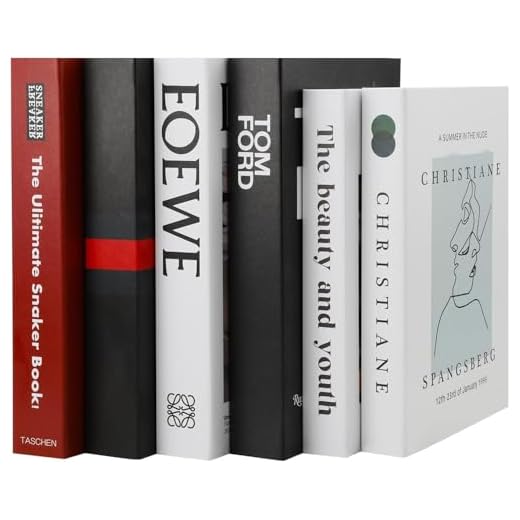 6 Piezas Libros Decorativos para Decoración del Hogar - Libro de Moda Creativo con Impresión Falsa en Inglés - Simulación y Almacenamiento para Decoración