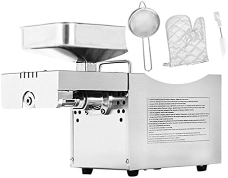 TOTOOL Automatic Oil Press Machine 304 Stainless Steel Peanut Nuts Seed Oil Expeller Extractor Commercial Oil Seed Press for Home Use (Automatic)
