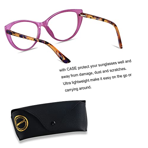 Image of ANDWOOD Blue Light Blocking Glasses Women Bluelight Blocker Computer Cateye Clear Cat Eye Eyeglasses Frame AR003