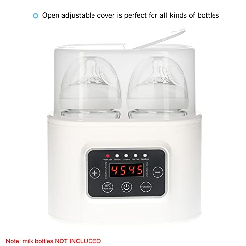 KKcare Aquecedor de mamadeiras 5 em 1 aquecedor digital de comida para bebês com cronômetro e visor
