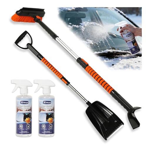 6 in 1 Snow Shovel & Snow Brush with Windshield