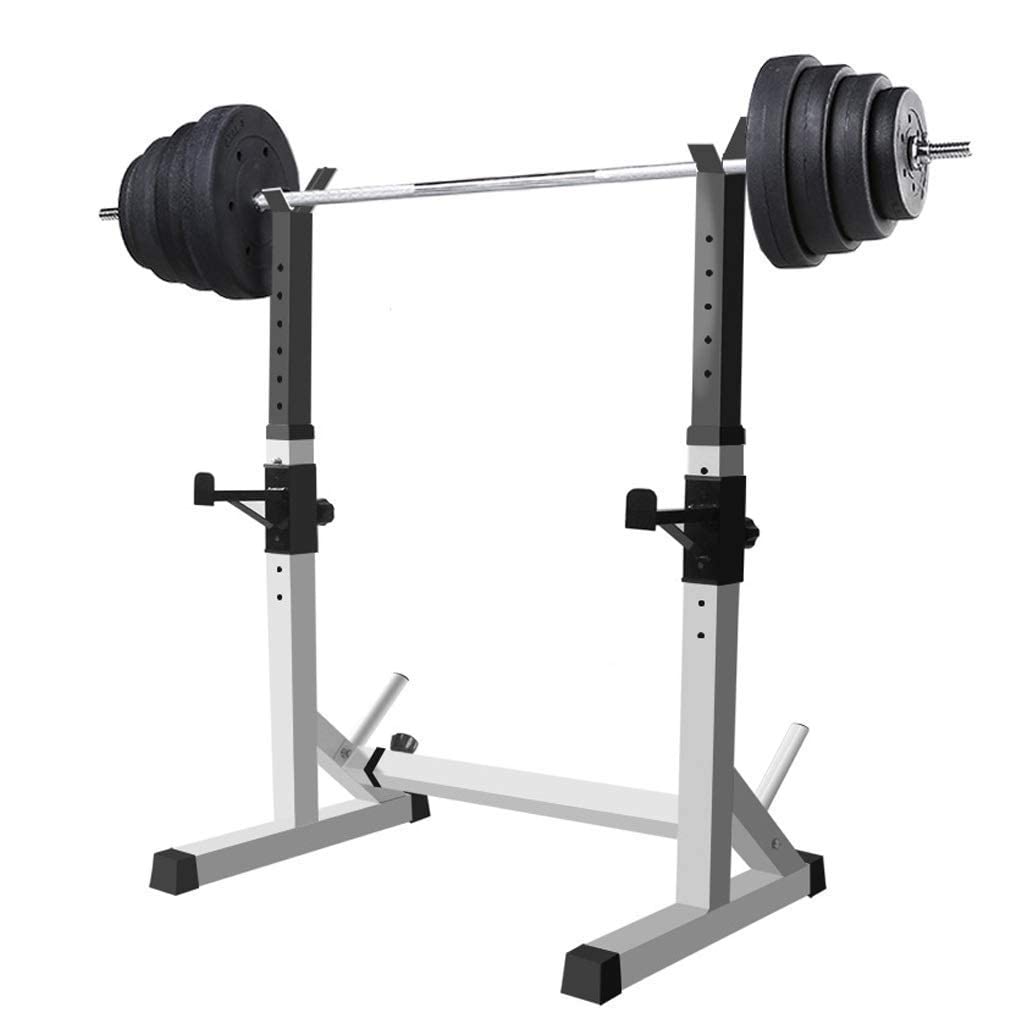 OTQEFTN Adjustable Squat Rack Multi-Function Barbell Rack Home Gym Fitness for Weightlifting Bodybuilding and Strength Training