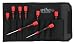 Wiha 26392 8 Piece PicoFinish Hex Driver Inch Set with Precision Handle