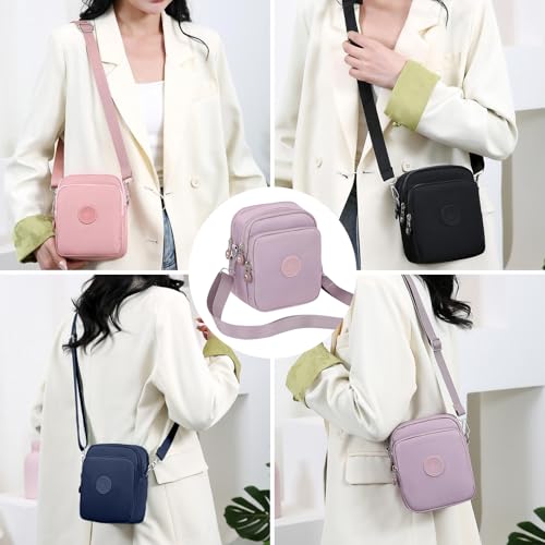 Bolso cruzado pequeño bolsa pequeña ligera e impermeable con correa ajustable 7