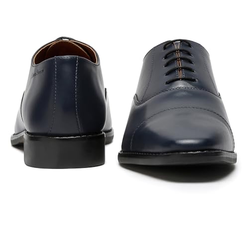 Image of LOUIS STITCH Men's Derby Shoes | Handmade Italian Leather Formal Shoes | Classic Lace-Up Derby Shoes for Men | Premium, Office & Wedding Shoes | Sizes 6-12