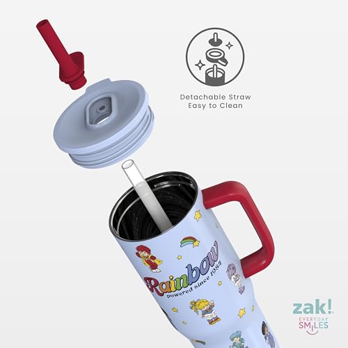 Image of Zak Designs Rainbow Brite 30oz Spill-Proof Stainless Steel Travel Tumbler (Pack of 9)